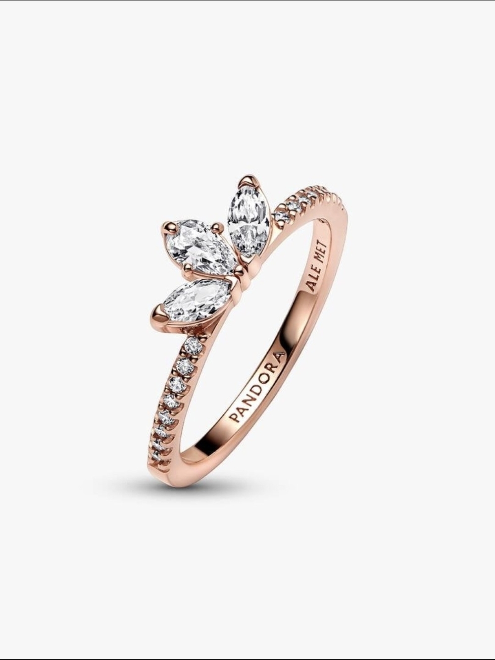 Pandora Sparkling Herbarium Cluster Ring14k rose gold plating 182392c01-56